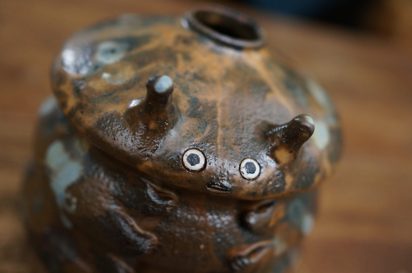 Brown Caterpillar Vase