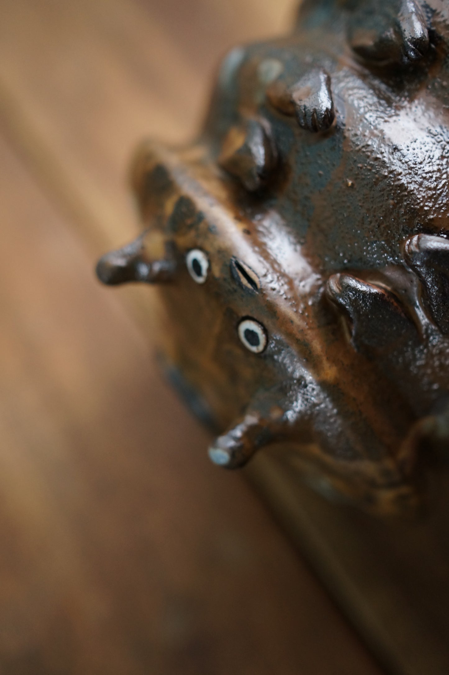 Brown Caterpillar Vase
