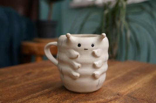White Caterpillar Mug