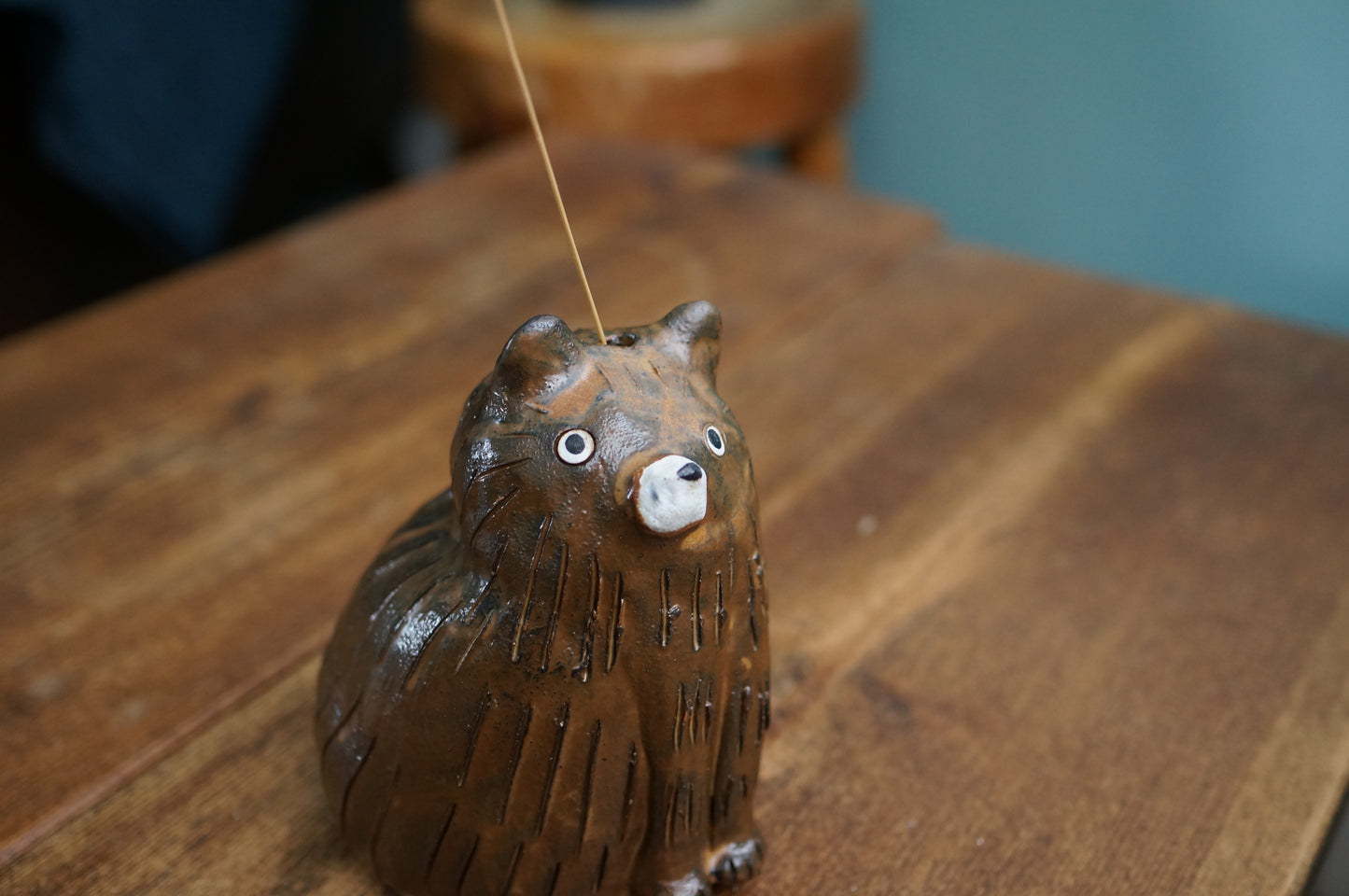 Matt Brown Bear Vase