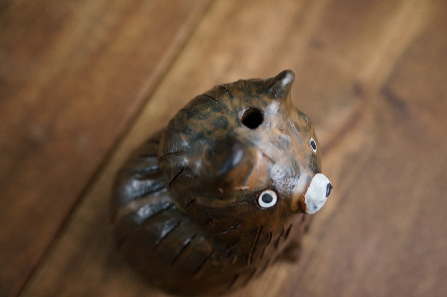 Matt Brown Bear Vase