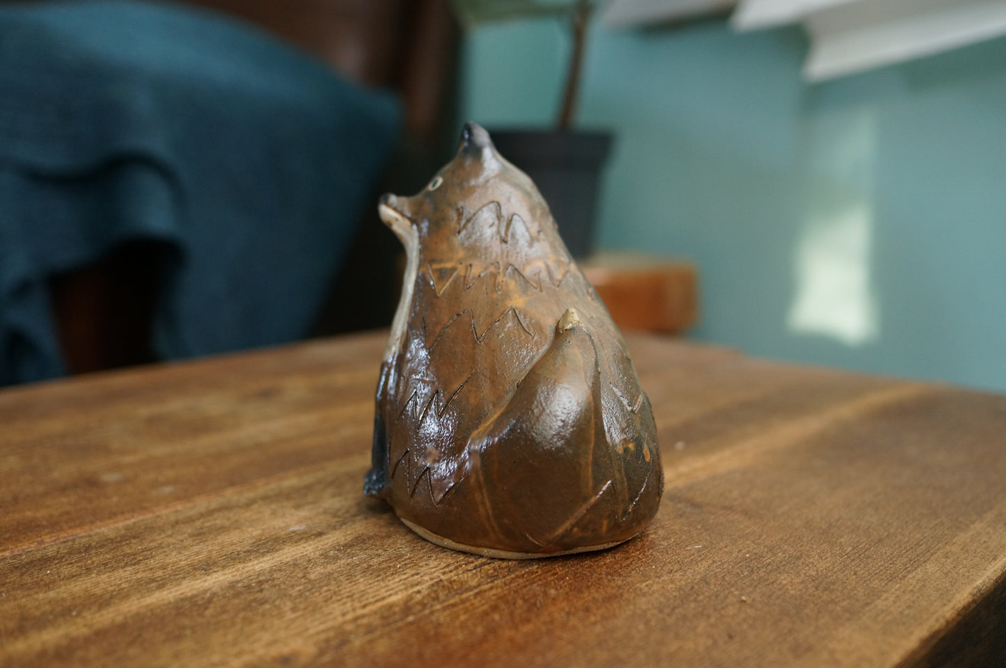 Brown Fox Vase