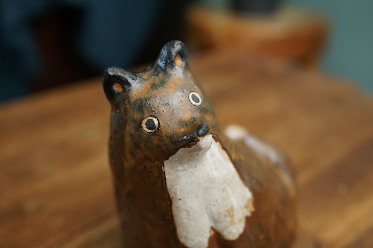 Brown Fox Vase