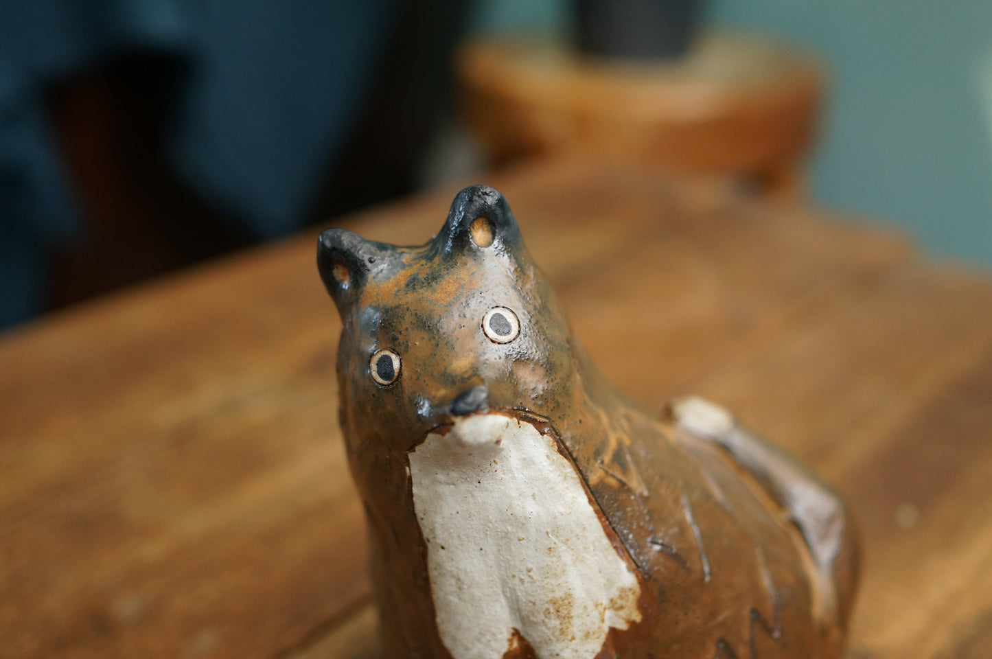 Brown Fox Vase