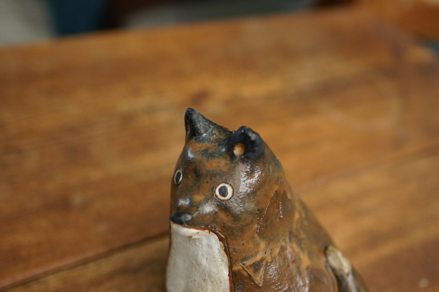 Brown Fox Vase