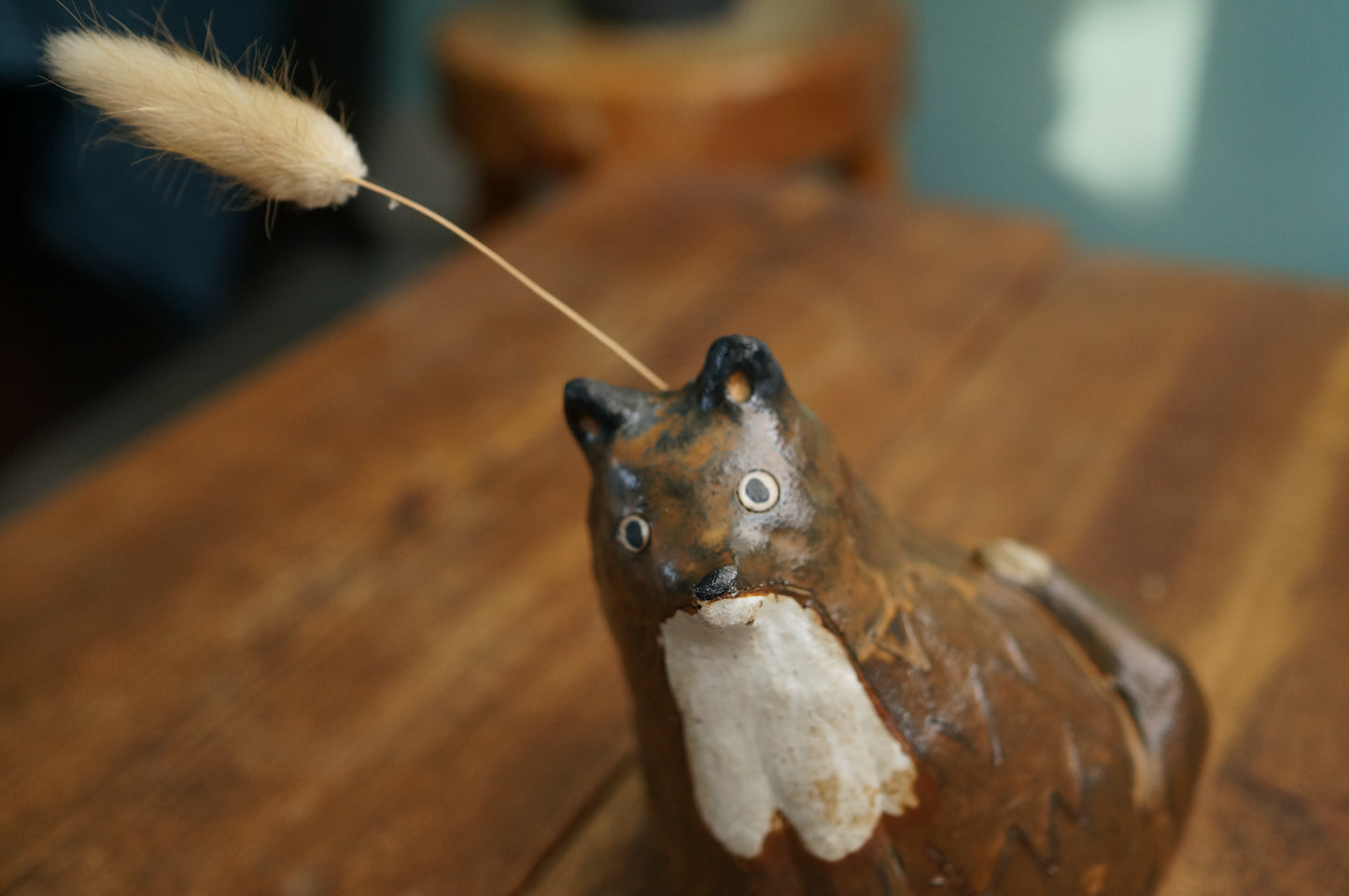 Brown Fox Vase