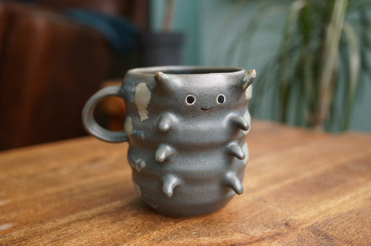 Blue Caterpillar Mug