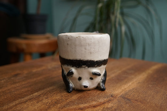 Handbuilt Panda Cup