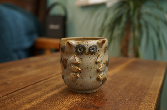 Grey Green Caterpillar Mug