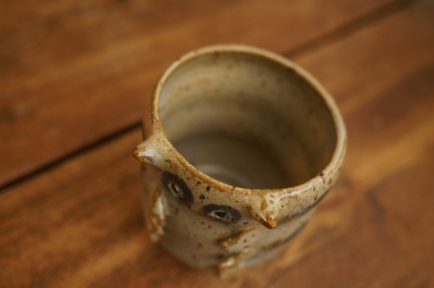 Grey Green Caterpillar Mug