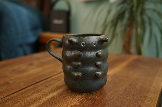 Blue Caterpillar Mug