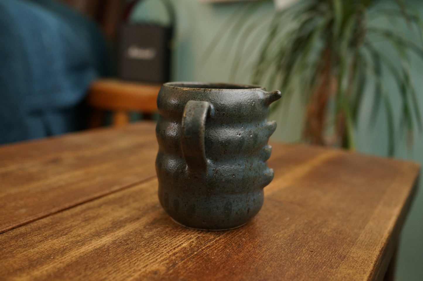 Blue Caterpillar Mug