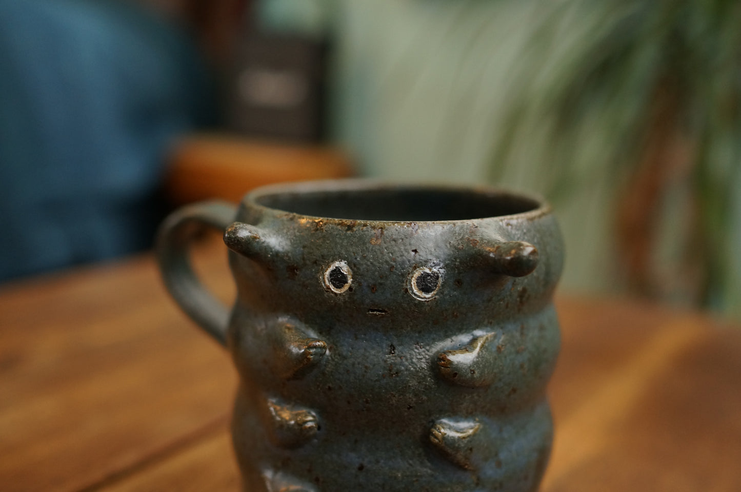 Blue Caterpillar Mug