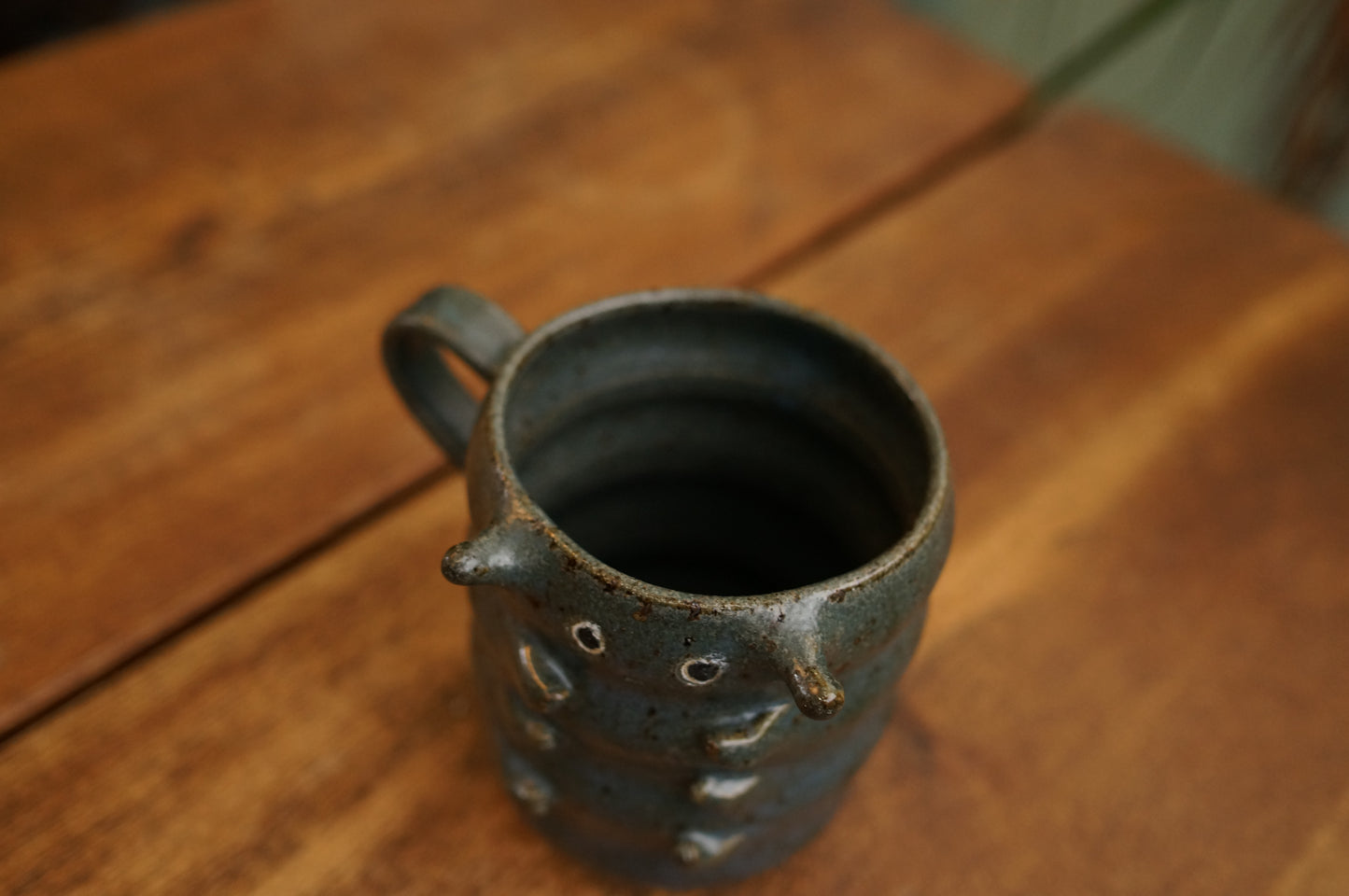 Blue Caterpillar Mug