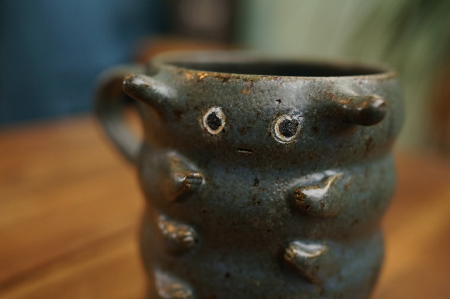 Blue Caterpillar Mug
