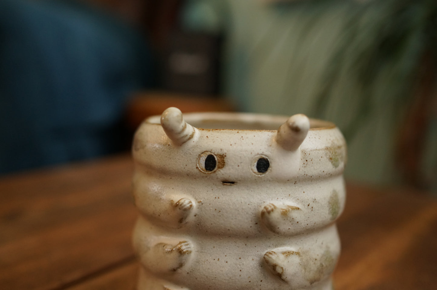 White Caterpillar Mug