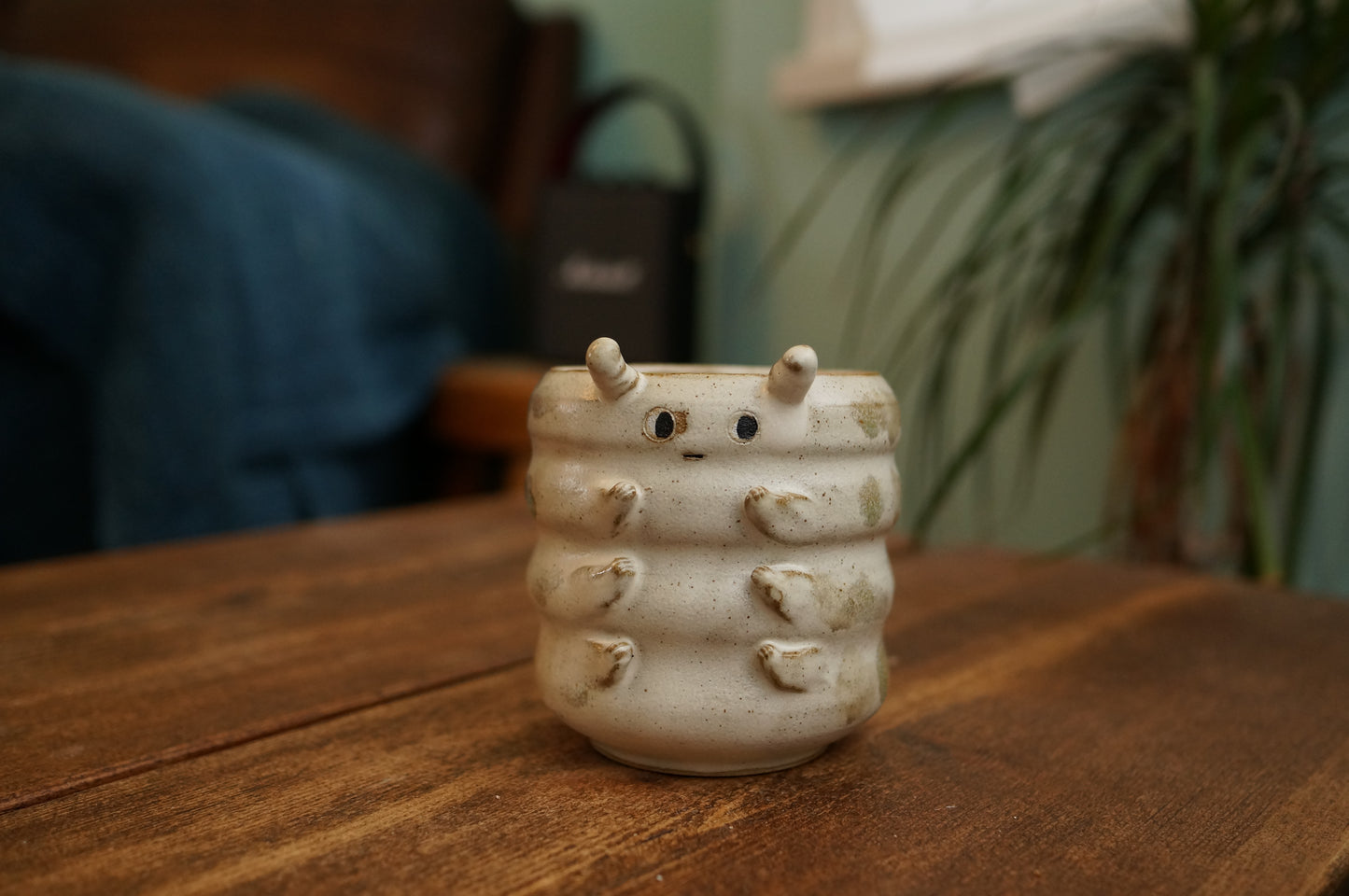 White Caterpillar Mug