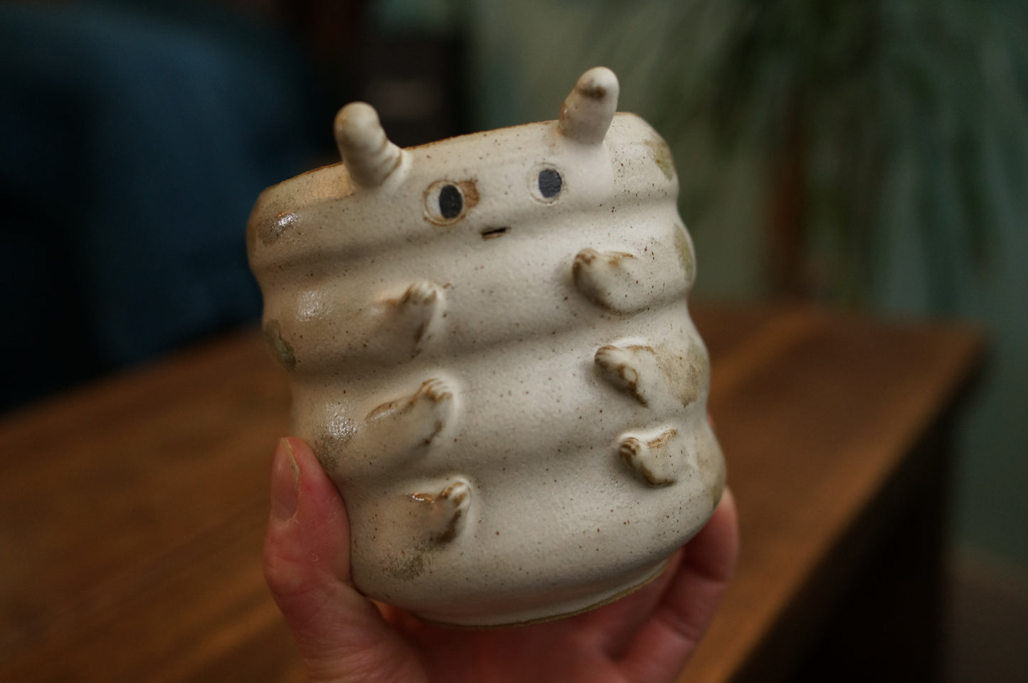 White Caterpillar Mug