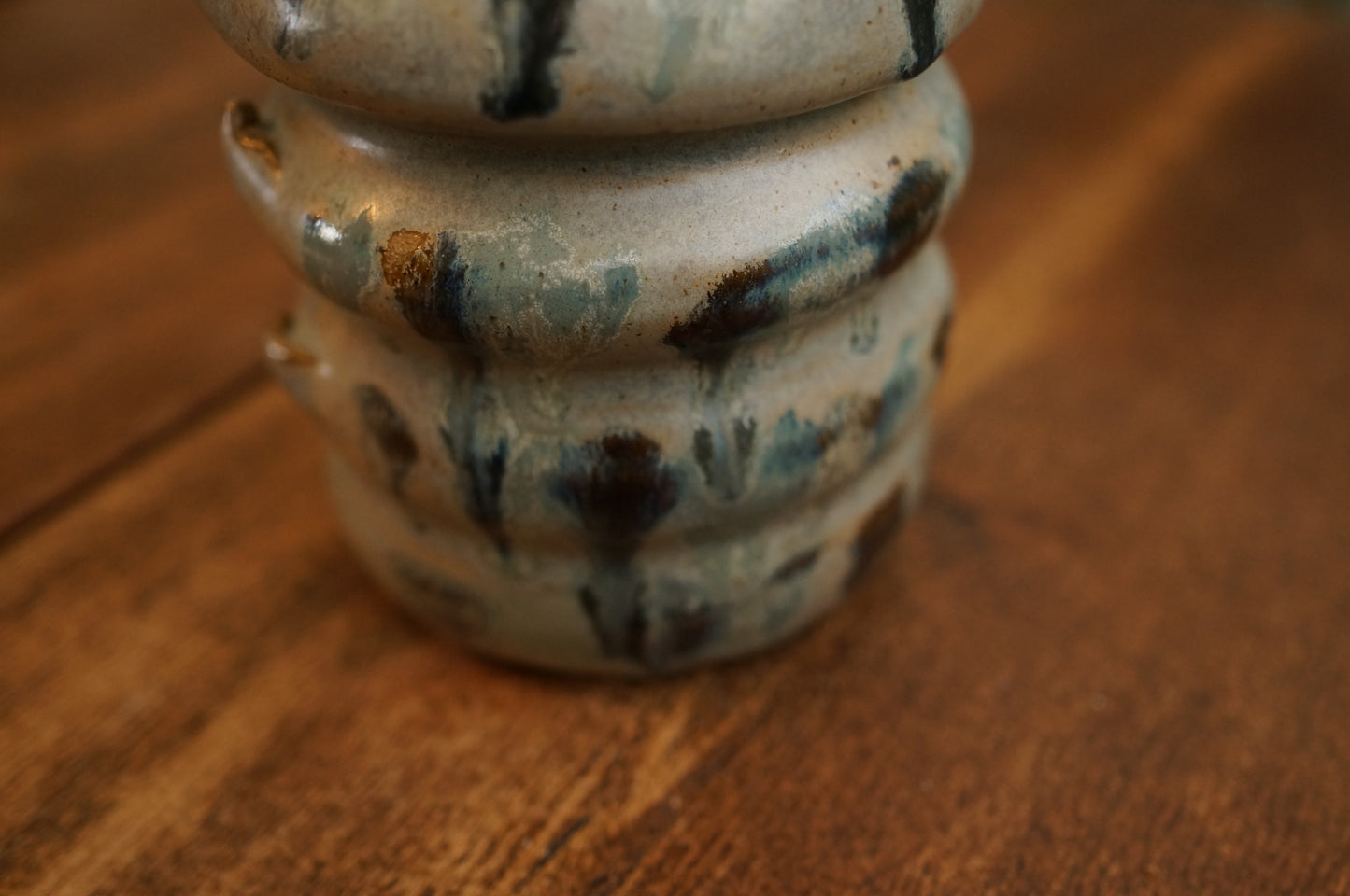 Grey Green Caterpillar Vase