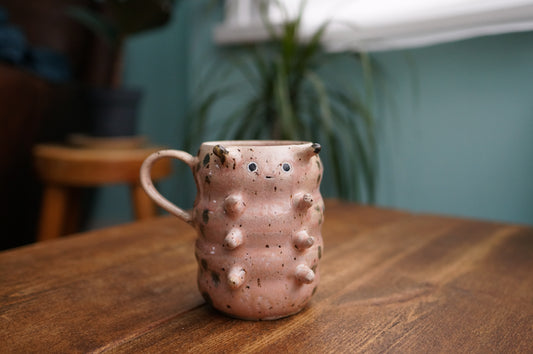 Pink Caterpillar Mug