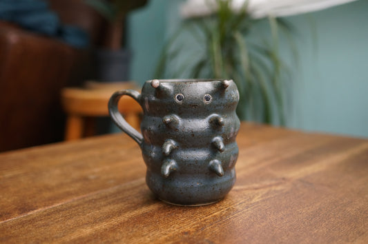 Blue Caterpillar Mug