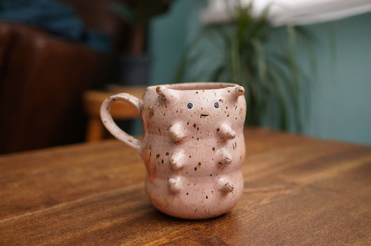 Pink Caterpillar Mug