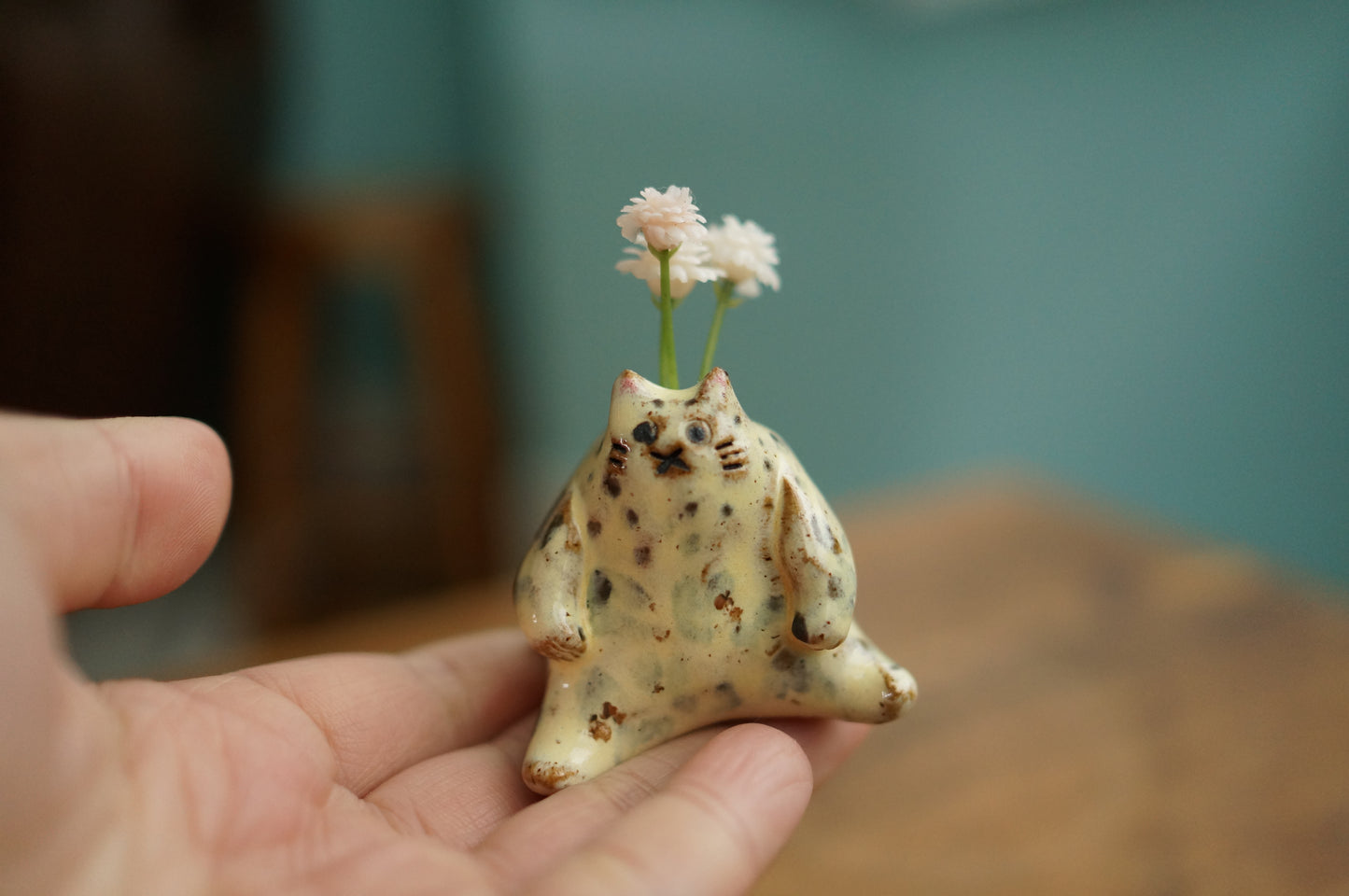 Cat Mini Vase