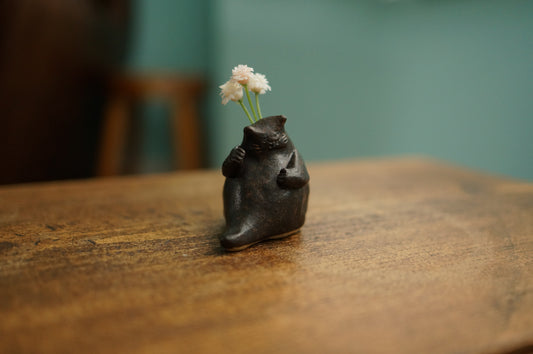 Cat Mini Vase