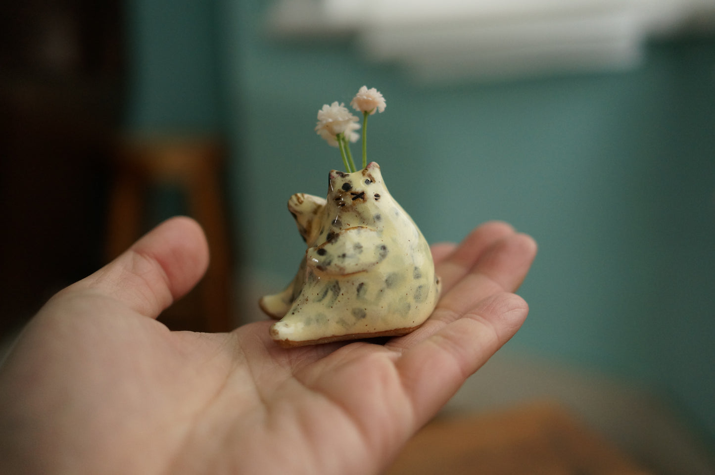 Cat Mini Vase