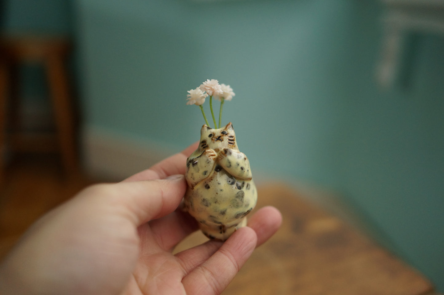 Cat Mini Vase