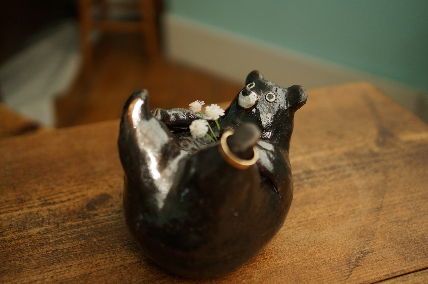 Black Bear Vase