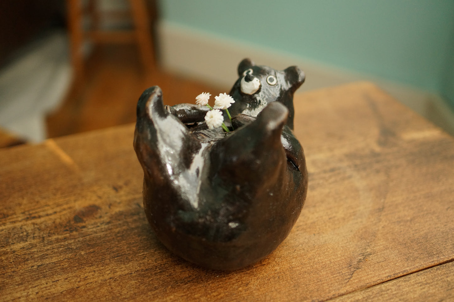 Black Bear Vase