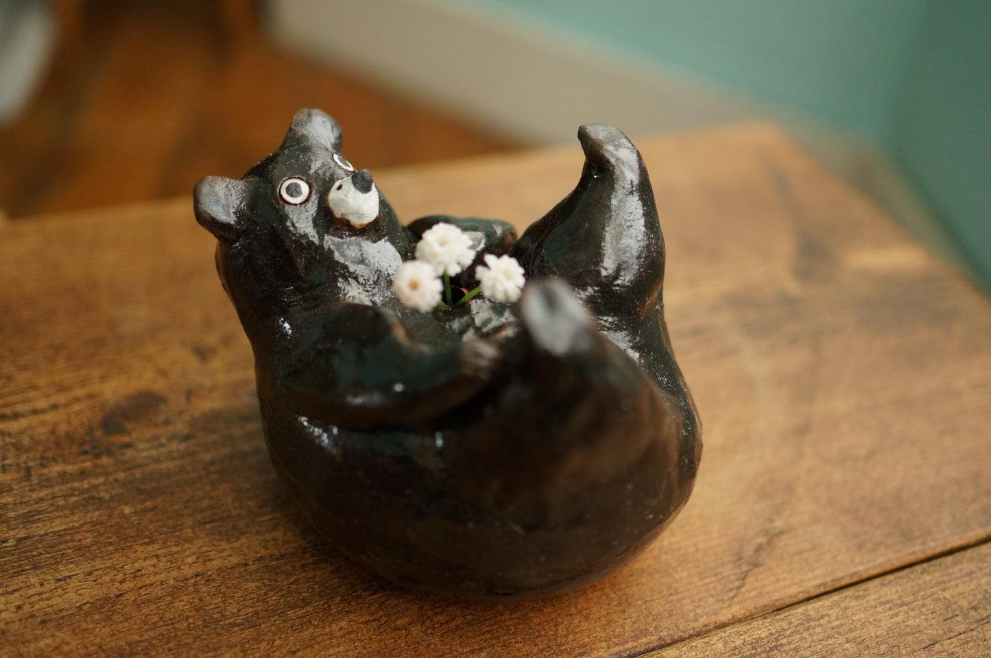 Black Bear Vase