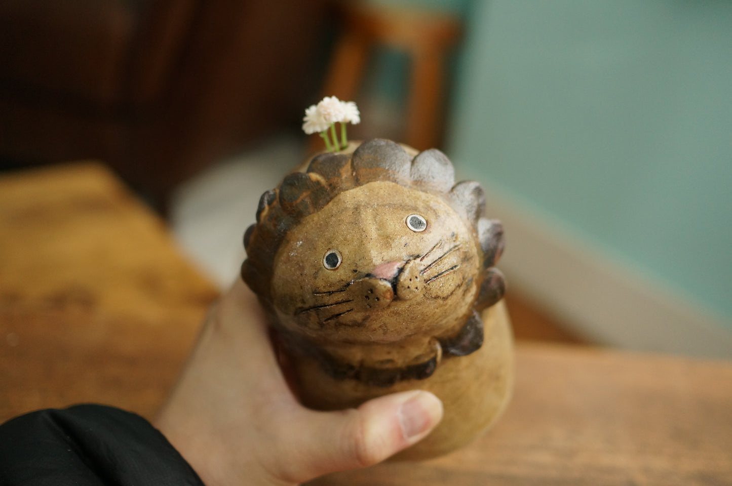 Lion Vase