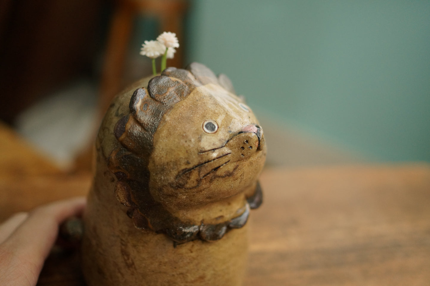 Lion Vase