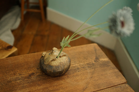 Hedgehog Vase