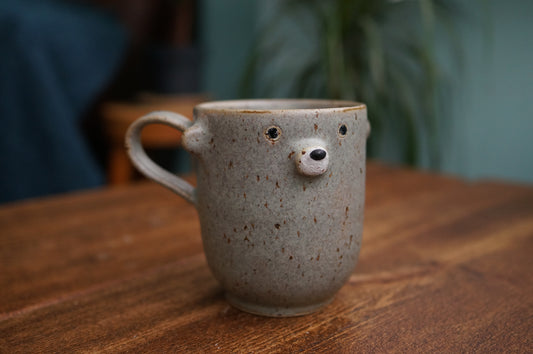 Grey Blue Bear Mug