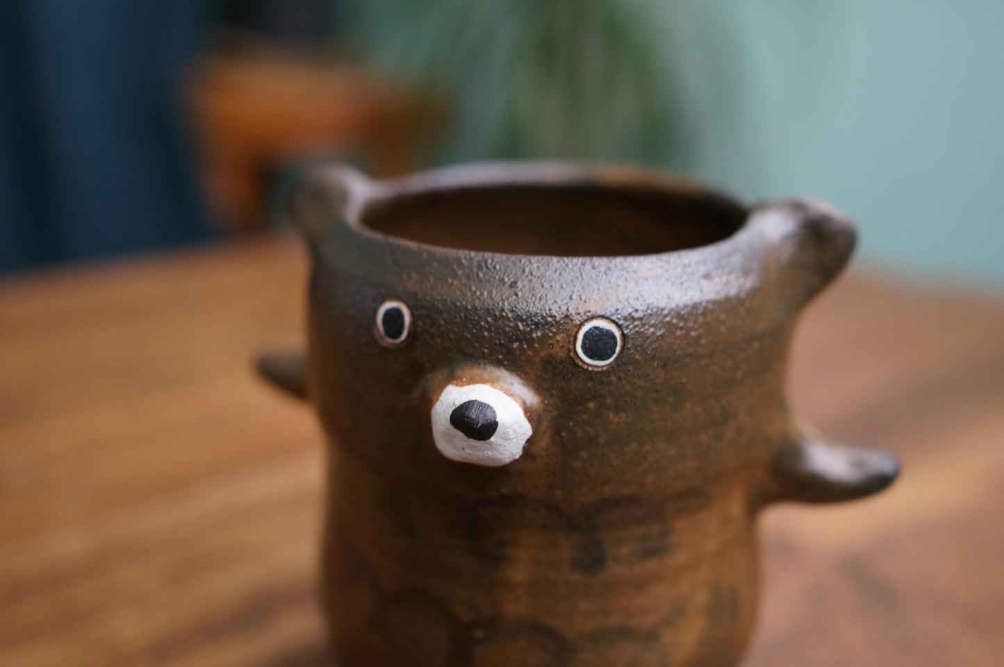 Matte Brown Bear Cup