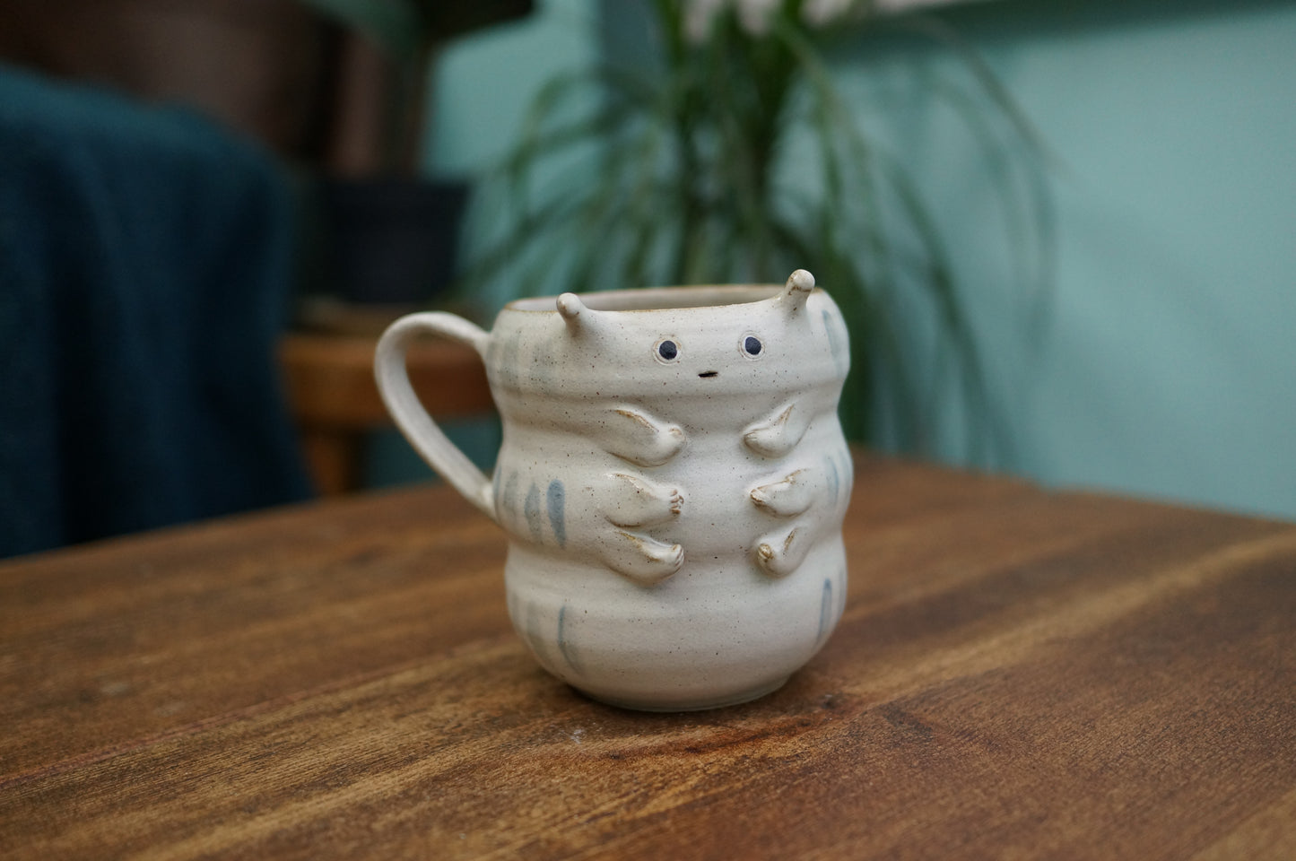 White Caterpillar Mug