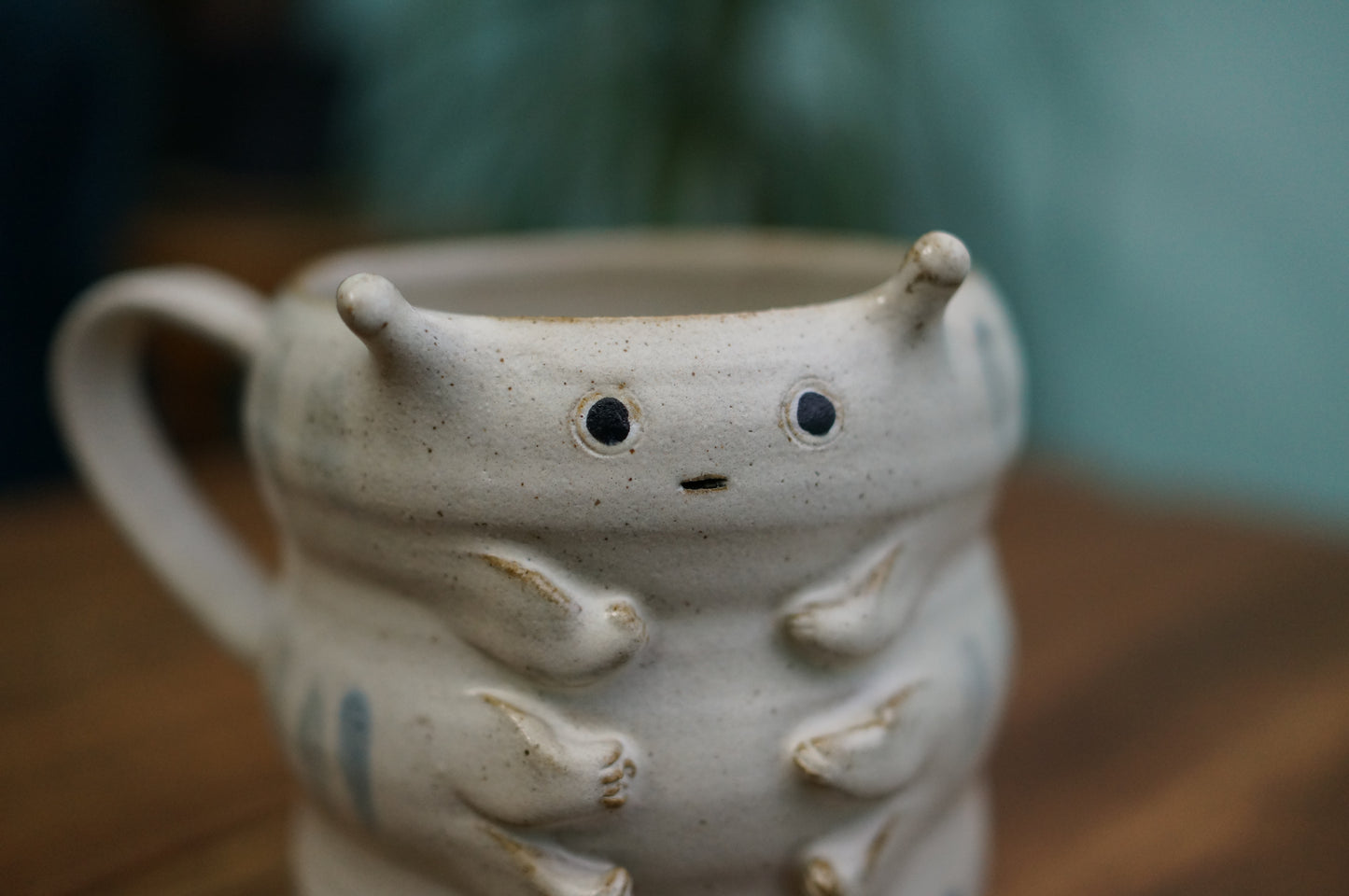 White Caterpillar Mug