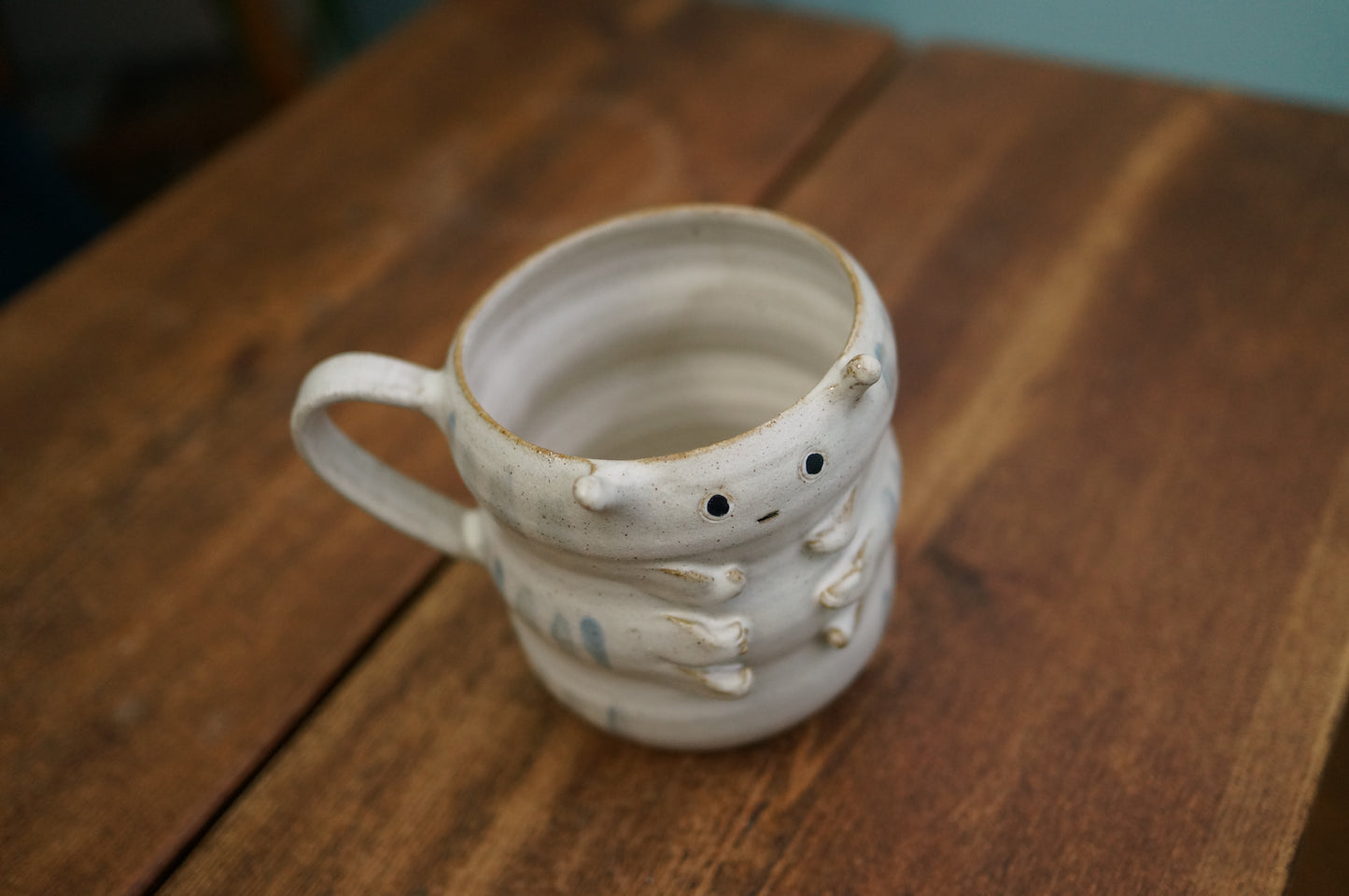 White Caterpillar Mug