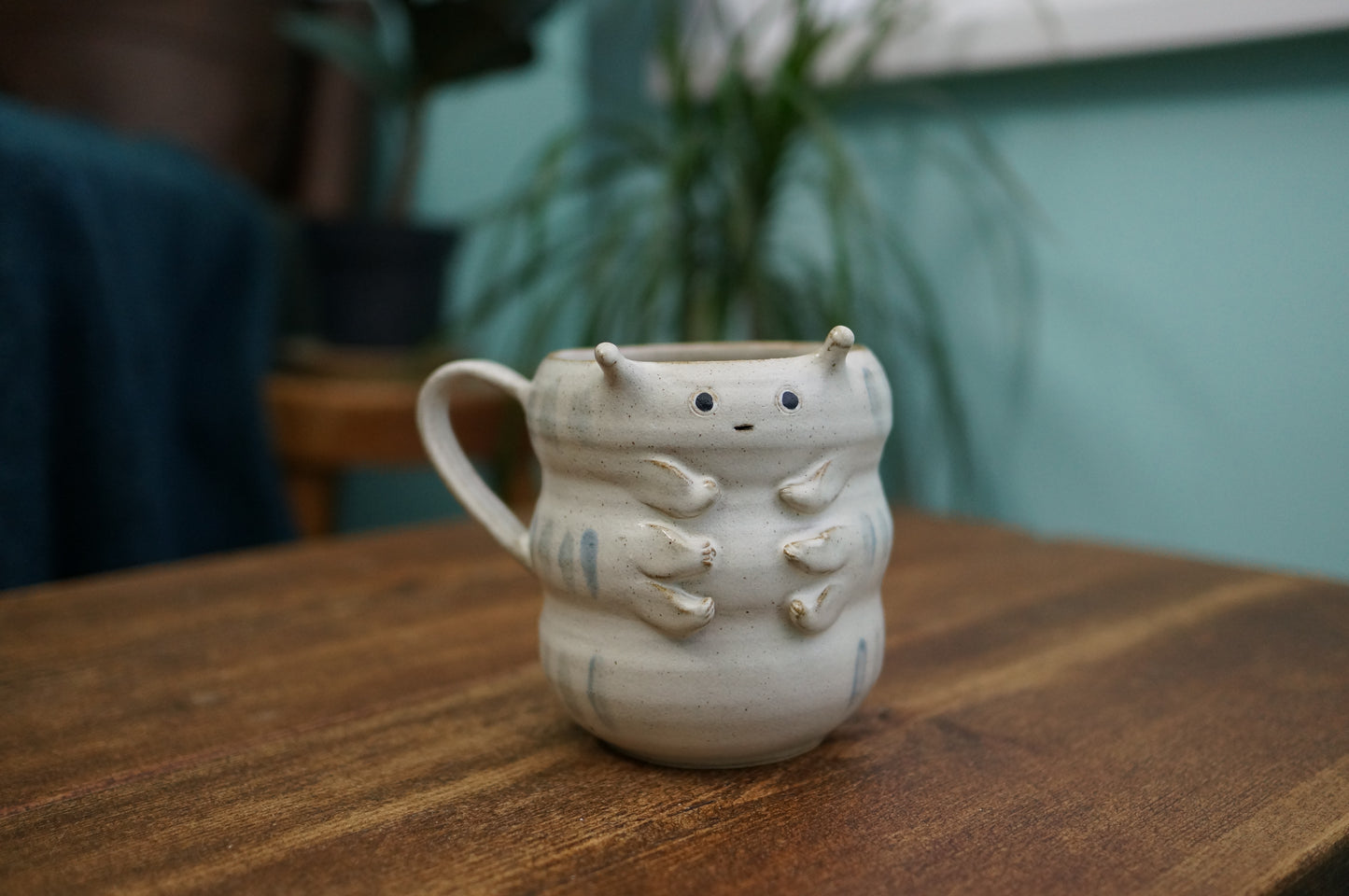 White Caterpillar Mug