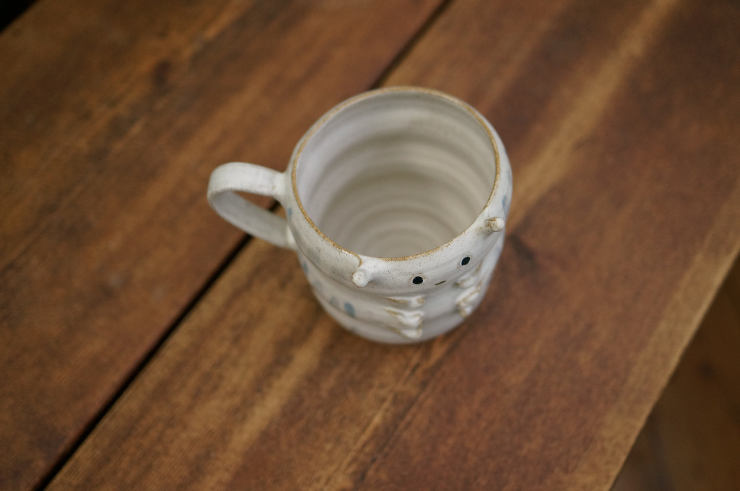 White Caterpillar Mug