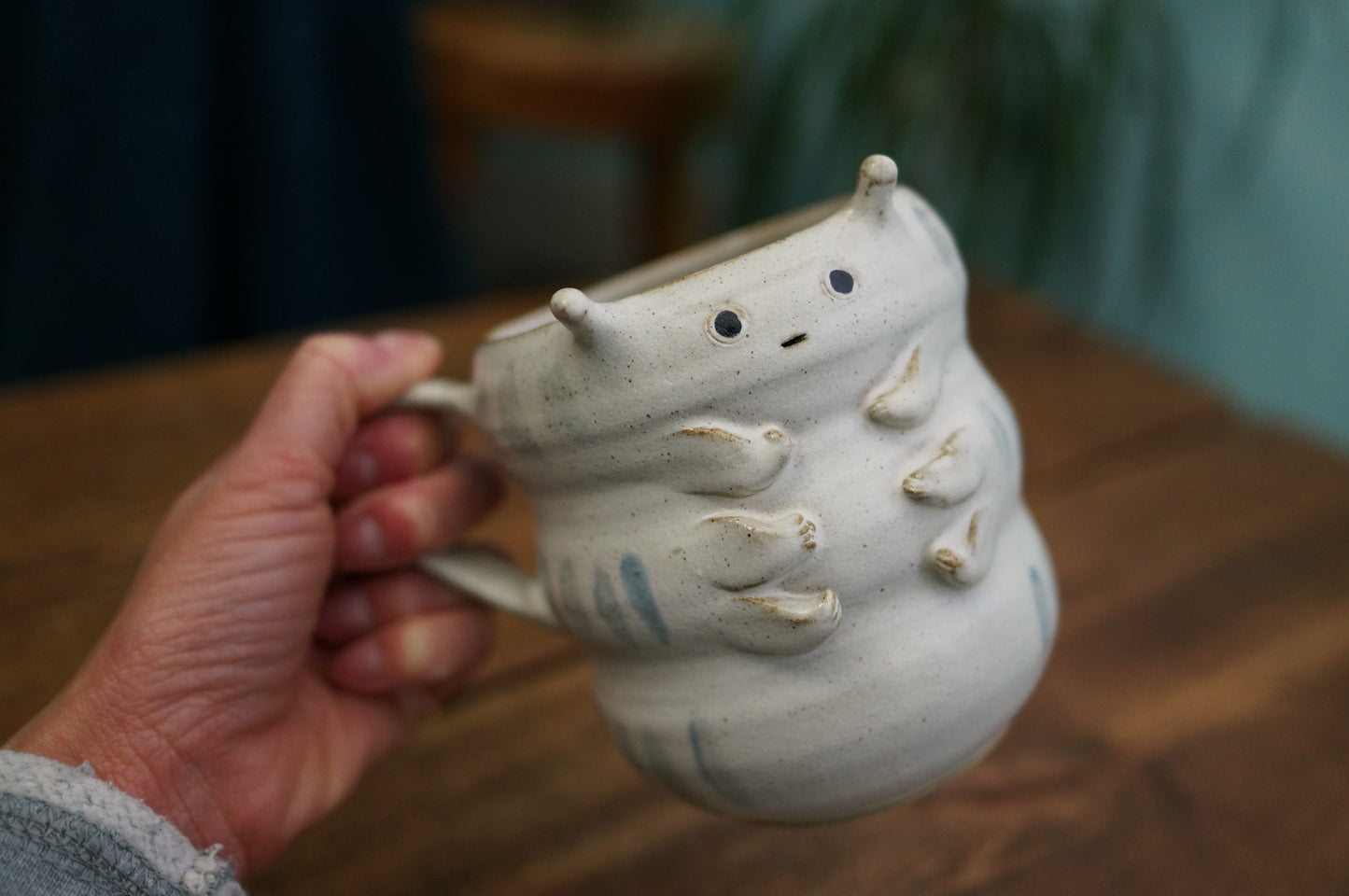 White Caterpillar Mug