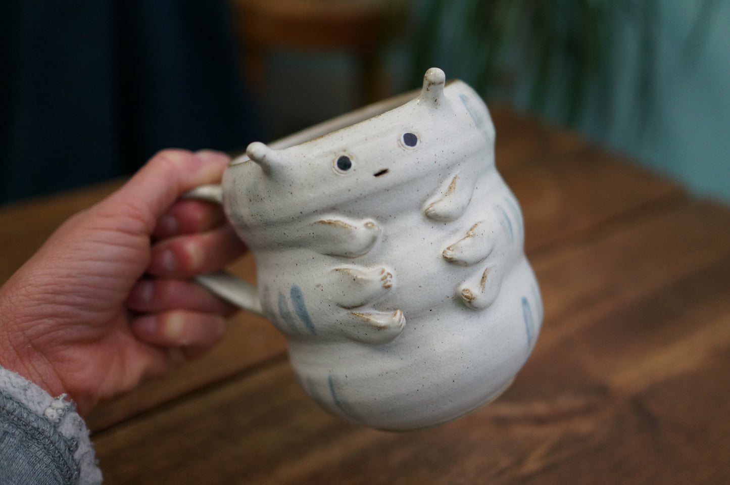 White Caterpillar Mug